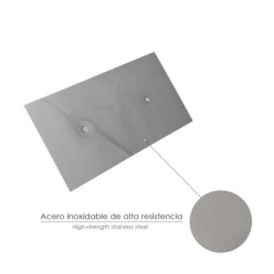 Llana Profesional Acero Inoxidable Mango Polipropileno Acabado Liso 300x150mm,