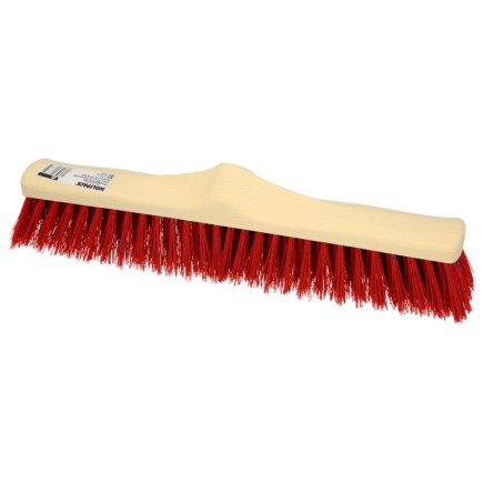 Cepillo Barrendero Industrial Fibra Suave PVC, Soporte Polipropileno 50 cm, (Sin Mango)