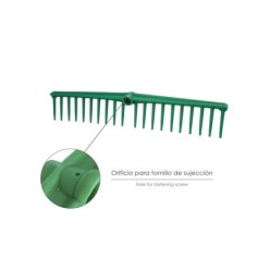 Rastrillo Polipropileno 20 Puas Profesional 63 cm, Rastrillo Jardin, Rastrillo Aceituna, Rastrillo Hojas, Cepillo Hojas Jardin,