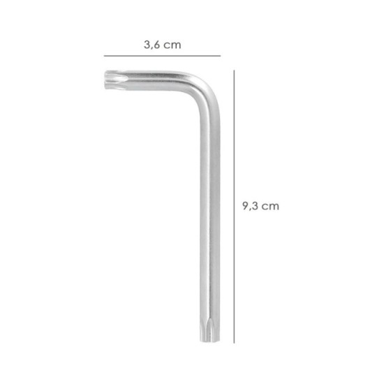 Llave Torx Inviolable Standar Acero Cromo Vanadio Profesional T40 mm, Llave Estrella, Llave Allen Estrella al por Mayor | Almacé