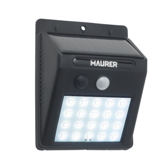 Aplique Foco Solar LED Exterior IP65, 200 Lumenes, Sensor Movimiento y Crepuscular, Foco Led Bateria, Foco Solar Bateria, al por