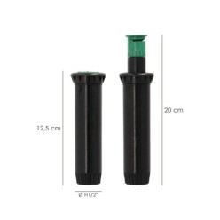 Difusor Emergente 3" Para GoteosToma H 1/2" Regulación 0-360º, Riego Por Goteo, Microaspersión, Riego Por Nebulizacion