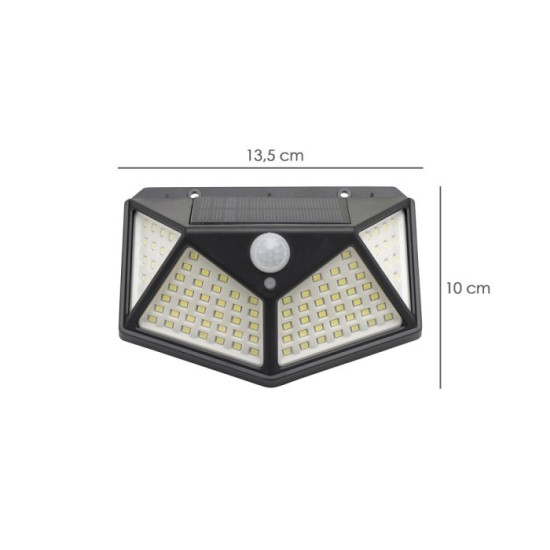 Aplique Solar Led Con Sensor De Luz y De Movimiento 270 Lumenes Ip4x Foco Led A Bateria, Foco Solar, al por Mayor | Almacén de F