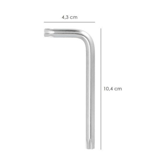 Llave Torx Inviolable Standar Acero Cromo Vanadio Profesional T45 mm, Llave Estrella, Llave Allen Estrella al por Mayor | Almacé