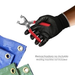 Ojetes / Ojales Metalicos Grandes Para Lona Ø Interior 10 mm, (Bolsa 100 Unidades)