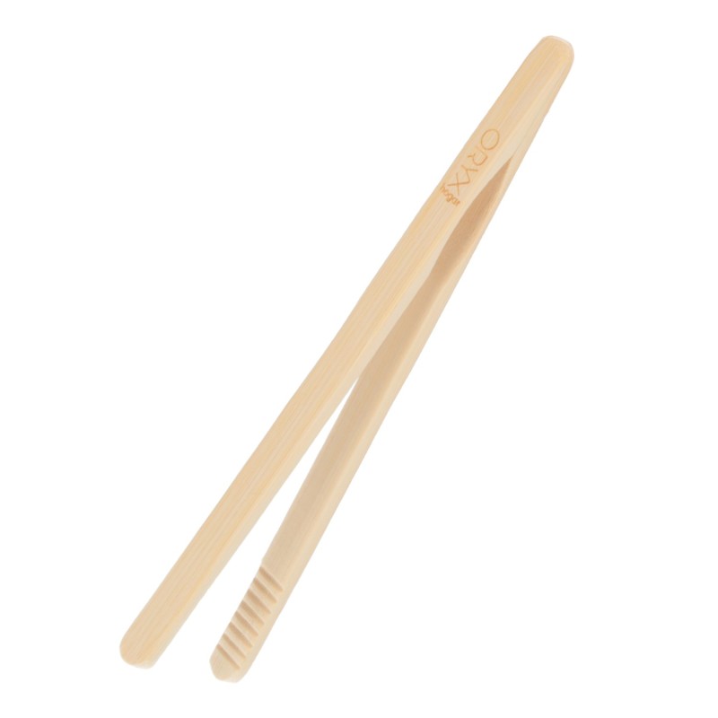 Pinzas De Cocina de Bambu Natural 20 cm,