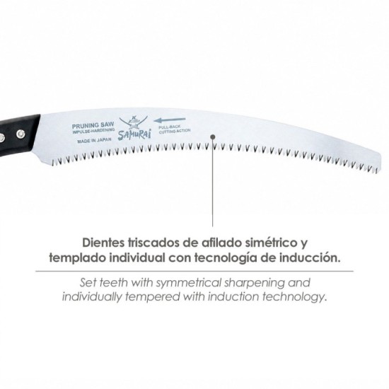 Serrucho Samurai Curvo Mango TPR 330 mm, al por Mayor | Almacén de Ferretería
