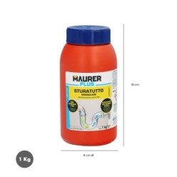 Desatascador Granular Profesional 1 Kg, Desatascador De Tuberías, Eliminador De Atascos, Limpiador De Tuberías