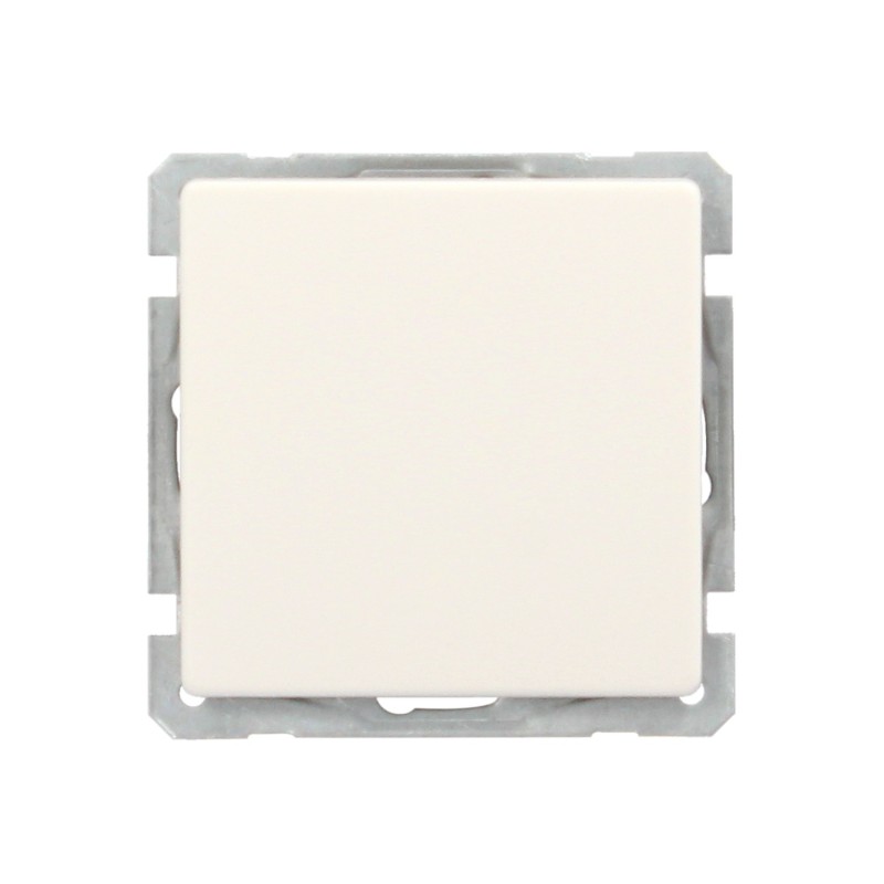 Interruptor Conmutador Cruzado (Mecanismo) Interruptor Pared, Bastidor Metalico, Interruptor Luz, Pulsador, Color Blanco