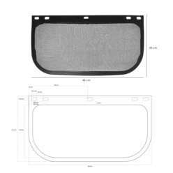 Protector Facial Con Arnes (Rejilla) Protección Facial Ajustable Malla protectora,