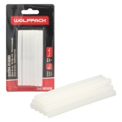 Barras De Pegamento Caliente Ø 7,2 mm, Blister 12 Unidades, Barras Silicona, Pegamento Pistola Termofusible, Silicona Pistola