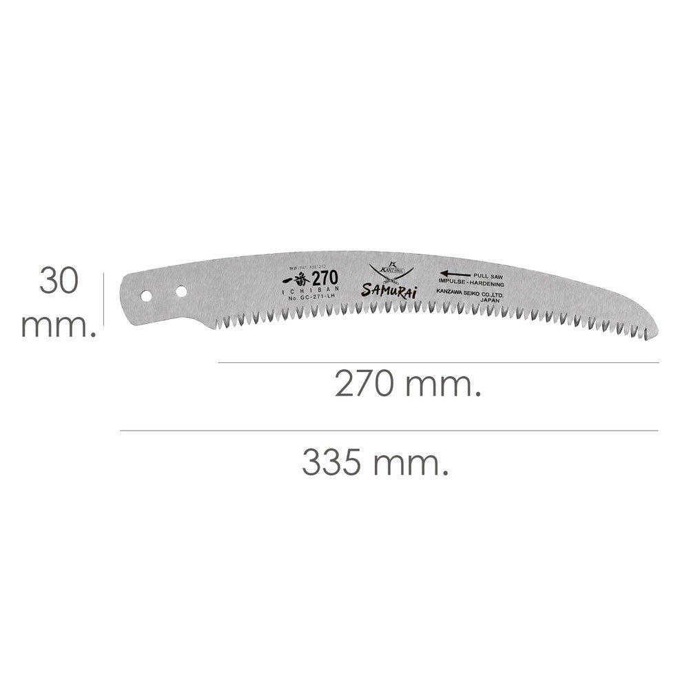 Hoja Recambio Serrucho Samurai GC 270 mm, al por Mayor | Almacén de Ferretería