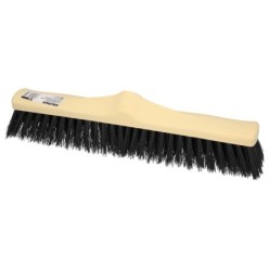 Cepillo Barrendero Industrial Fibra Rigida PVC, Soporte Polipropileno 50 cm, (Sin Mango)