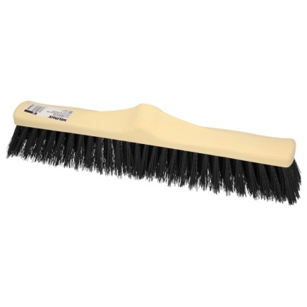 Cepillo Barrendero Industrial Fibra Rigida PVC, Soporte Polipropileno 50 cm, (Sin Mango)