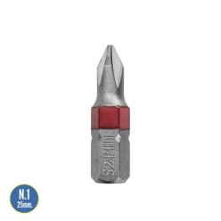 Puntas Largas Destornillador Phillips Nº 1 (2 Piezas), Acero S2 al Cromo Vanadio, Puntas Hexagonales, Destorpuntas,