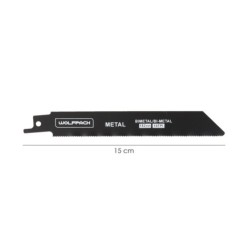Hoja Sierra Sable Para Metales 152 mm, 18 Tpi, 5 Piezas, Sierra Hierro Aluminio, Cobre, Plastico