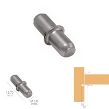 Soporte de Metalico Con Anclaje 5 Ø mm, Para Estanterias / Estantes (Caja 100 Unidades)