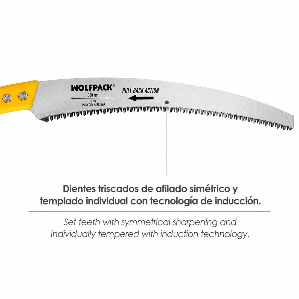 Serrucho Podar Curvo Mango TPR JD 330 mm, al por Mayor | Almacén de Ferretería