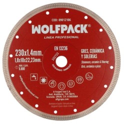 Disco Diamante Ø 230 mm, Porcelanicos, Gres, Ceramica, Solerias, Segmento Diamantado 10 mm,