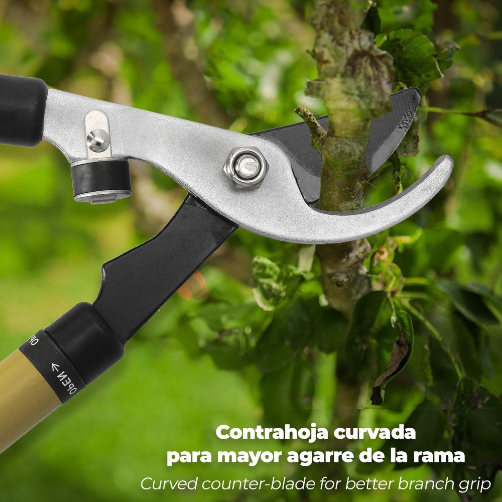 Tijeras Podar Profesional Acero Telescópica 2 Manos al por Mayor | Almacén de Ferretería
