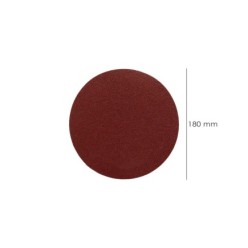 Lija Recambio Velcro Para Amoladora Ø 180 mm, grano 180 (10 Piezas)