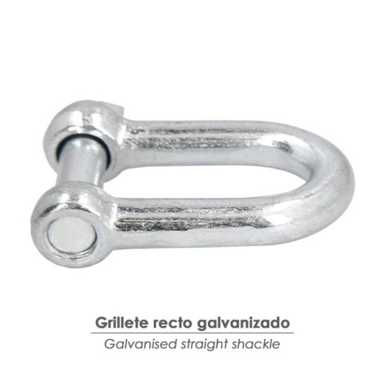Grillete Recto Galvanizado 22 mm, 7/8" Uso Domestico al por Mayor | Almacén de Ferretería