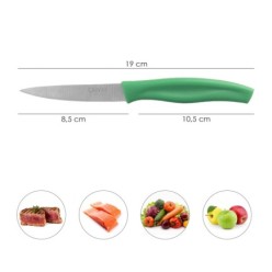 Cuchillo Nuuk Mondador Hoja Acero Inoxidable 9 cm, Verde (1 Unidad)
