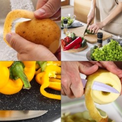 Cuchillo Nuuk Mondador Hoja Acero Inoxidable 9 cm, Verde (1 Unidad)