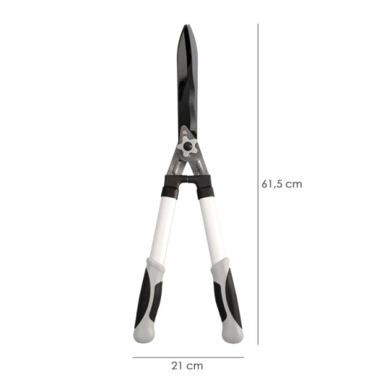 Tijeras Podar Setos 2 Manos Aluminio 63 cm, Hojas Acero Antiadherente, Mango TPR, Ajuste Corte al por Mayor | Almacén de Ferrete