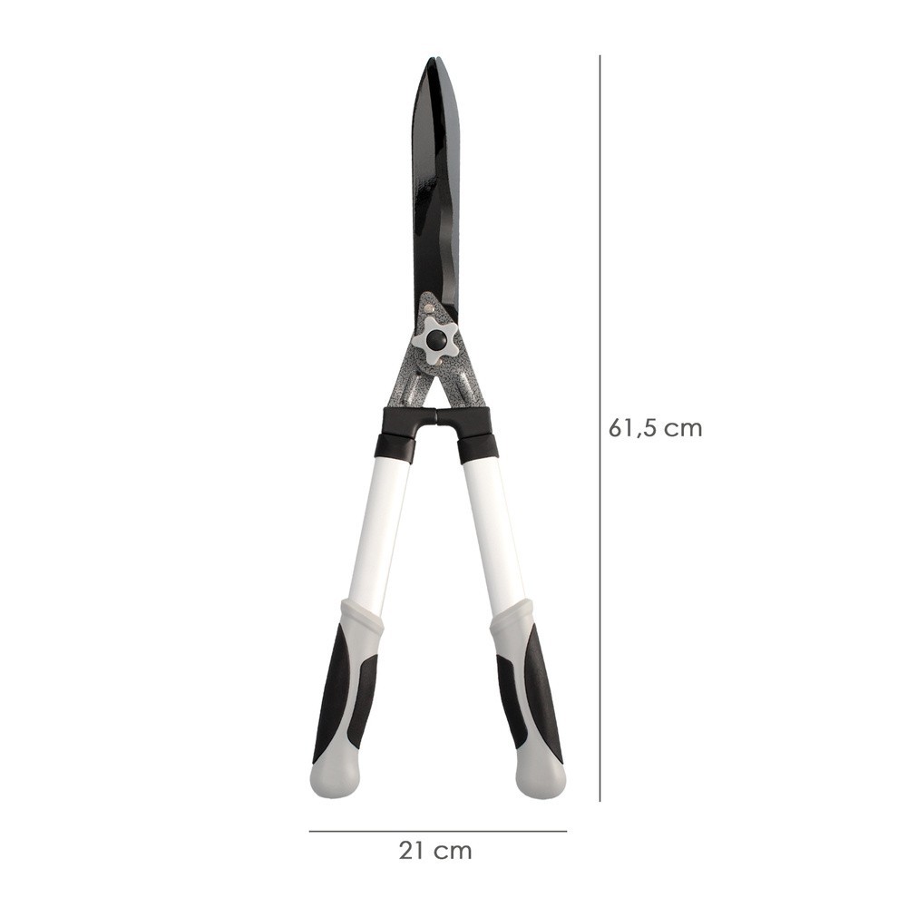 Tijeras Podar Setos 2 Manos Aluminio 63 cm, Hojas Acero Antiadherente, Mango TPR, Ajuste Corte al por Mayor | Almacén de Ferrete