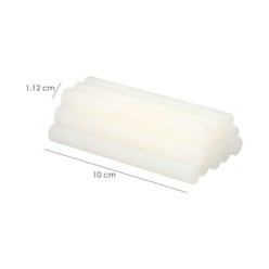 Barras De Pegamento Caliente Ø 11,2 mm, Blister 12 Unidades, Barras Silicona, Pegamento Pistola Termofusible, Silicona Pistola