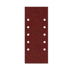 Lija Recambio Con Velcro 115x280 mm, con Agujeros Grano  40 (10 Piezas)