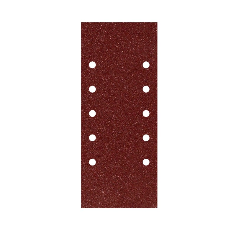 Lija Recambio Con Velcro 115x280 mm, con Agujeros Grano  180 (10 Piezas)