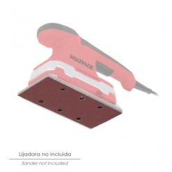 Lija Recambio Con Velcro 115x280 mm, con Agujeros Grano  180 (10 Piezas)