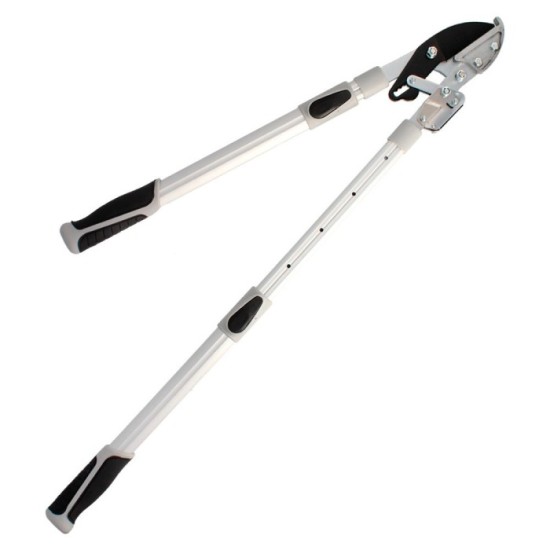 Tijeras Podar 2 Manos Yunque, Telescopica de 68 a 95 cm, Mango Aluminio Multiplicador Fuerza, Corte Ø 35 mm, Empuñadura TPR al p
