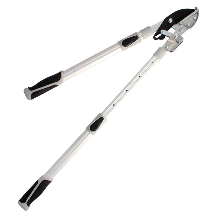 Tijeras Podar 2 Manos Yunque, Telescopica de 68 a 95 cm, Mango Aluminio Multiplicador Fuerza, Corte Ø 35 mm, Empuñadura TPR al p