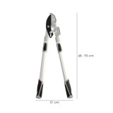 Tijeras Podar 2 Manos Yunque, Telescopica de 68 a 95 cm, Mango Aluminio Multiplicador Fuerza, Corte Ø 35 mm, Empuñadura TPR al p