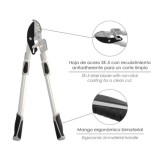 Tijeras Podar 2 Manos Yunque, Telescopica de 68 a 95 cm, Mango Aluminio Multiplicador Fuerza, Corte Ø 35 mm, Empuñadura TPR al p