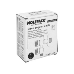 Llave De Escuadra Doble Salida 3/4" y 3/8", Entrada De 1/2", Llave De Paso Doble, Llave Angular Doble, Toma Lavadora Doble,