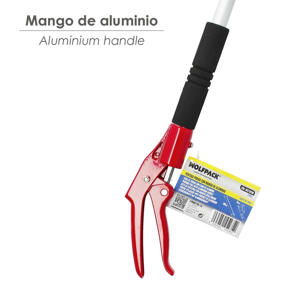 Pertiga Podar Wolfpack Mango Aluminio 180 cm, al por Mayor | Almacén de Ferretería