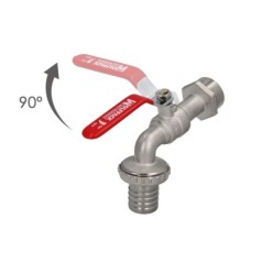 Grifo Jardín Esfera 1", Grifo Exterior Para Sistemas de Agua,