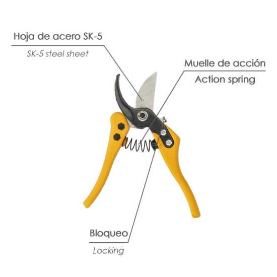 Tijeras Podar   3176-1/210 mm, 1 Mano al por Mayor | Almacén de Ferretería