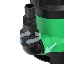 Bomba Aguas Sucias Sumergible 450 W, 8,000 lts/hora, Profundidad 5  Mts, Elevación 5,5 mts, Particulas max, Ø 30 mm,
