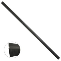 Burlete Para Puertas De Garaje Aluminio Negro Con Cepillo 2,5 m, Cepillo De Puerta, Burlete Garaje, Burlete Cepillo Cochera