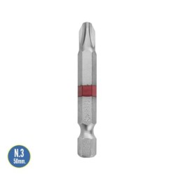 Puntas Largas Destornillador Phillips Nº 3 (2 Piezas), Acero S2 al Cromo Vanadio, Puntas Hexagonales, Destorpuntas,