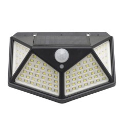 Aplique Solar Led Con Sensor De Luz y De Movimiento 270 Lumenes Ip4x Foco Led A Bateria, Foco Solar,