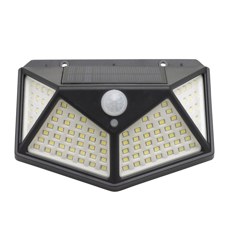 Aplique Solar Led Con Sensor De Luz y De Movimiento 270 Lumenes Ip4x Foco Led A Bateria, Foco Solar,
