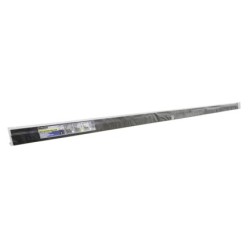 Burlete Para Puertas De Garaje Aluminio Negro Con Goma 2,5 m, Perfil Bajo Cochera Cepillo De Puerta, Burlete Garaje