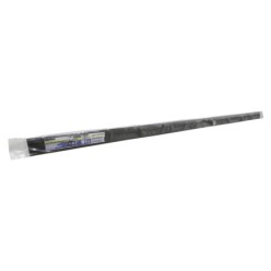 Burlete Reforzado Para Puertas De Garaje Aluminio Negro Con Goma 2,5 m, Perfil Bajo Cochera Cepillo De Puerta, Burlete Garaje