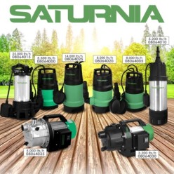 Bomba Aguas Sucias Sumergible 950 W, 14,000 lts/hora, Profundidad 7 Mts, Elevación 10 mts, Particulas max, Ø 30 mm,